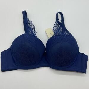 NWT Agnes Orinda Blue Lace Bra